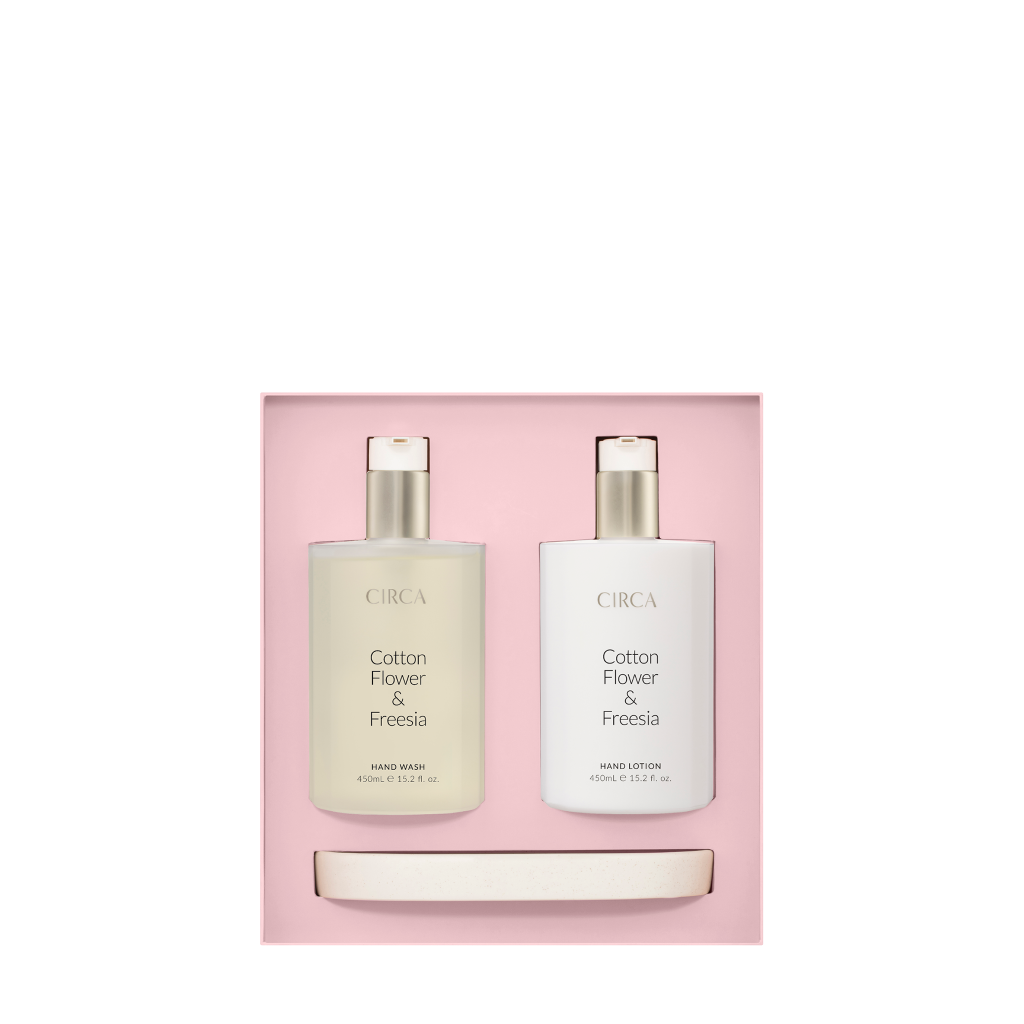 Cotton Flower & Freesia Hand Care Duo Set 900mL Circa CIRCA New Zealand